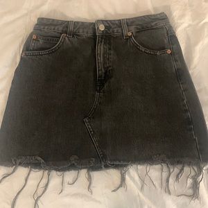 Black Jean Skirt
